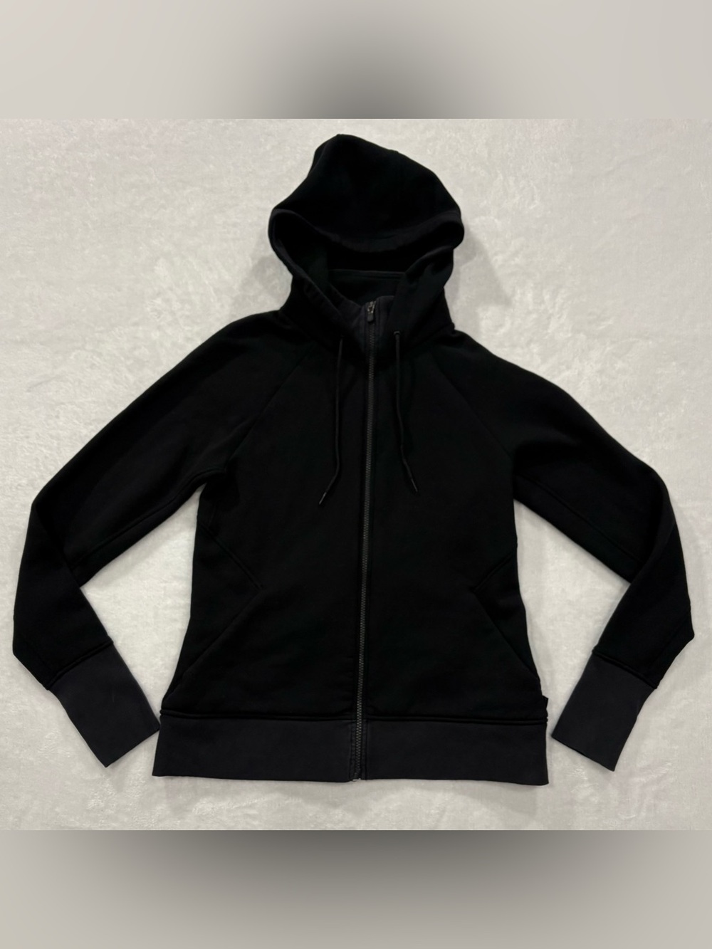 Athleta Black Full Zip Sweat Jacket Women’s Size M